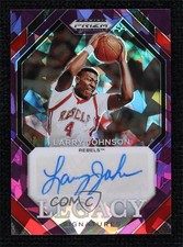 2024 Panini Prizm Draft Picks Purple Ice 61/99 Larry Johnson #LS-LJS Auto 16wc