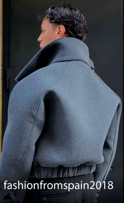 ZARA NEW MAN TECHNICAL WRAP-NECK JACKET DARK GREY S-XL 1437/414