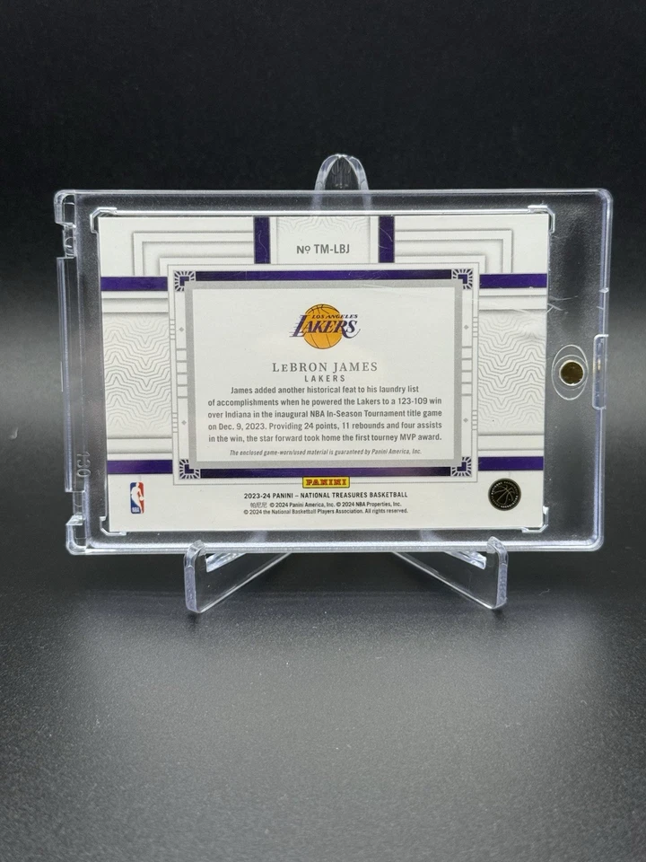2023-24 Panini National Treasures LeBron James Tremendous Patch /49 #TM-LBJ - Image 2 of 3