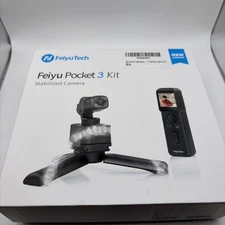 Feiyu Pocket 3 Kit Action Camera 4K 60fps 12MP 130° FOV w/ 3-Axis Stabilization