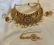 sk 67 Indian Jewelry Bollywood New Trendy Beautiful Party Style Necklace Set