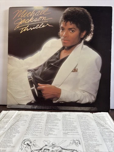 Original 1982 MICHAEL JACKSON THRILLER VINYL RECORD QE 38112 Rare Error version