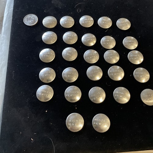 27 Vintage Tiffany&Co Pewter Discs - Picture 1 of 9