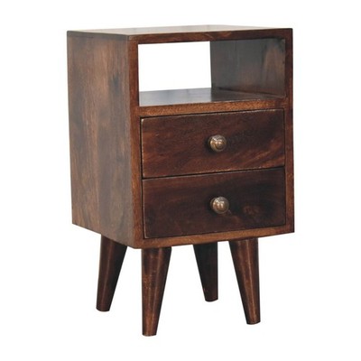 Mini California Walnut Bedside Table