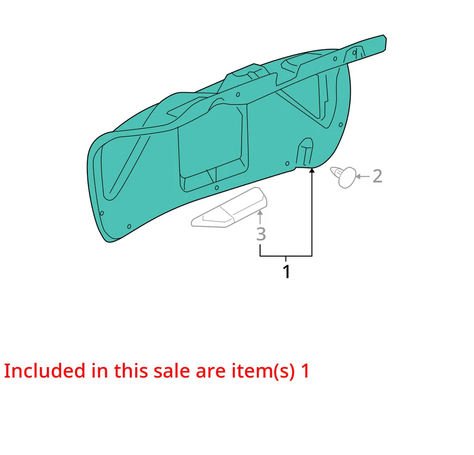 SE ADAPTA A BUICK LACROSSE 2005-2007 MOLDURA ASM R/CMPT TAPA INR PN 15814053 - NUEVO OEM Foto 2 de 3