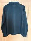 Nike Golf NikeFIT Dry Blue Geometric Long Sleeve Polo Shirt M Embroidered — photo 2