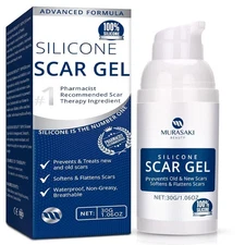 100% Silicone Scar Scar Cream - Advanced Scar for Surgical Scars, -Section, S...