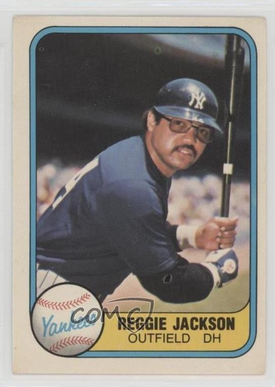 1981 Fleer Reggie Jackson (Batting) #79 HOF 0c4