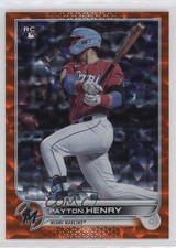 2022 Topps Series 2 Orange Foilboard 194/299 Payton Henry #611 0nr3