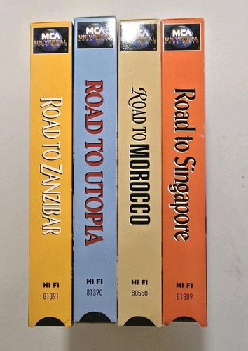 4 VHS Collection Road To Singapore Morocco Utopia Zanzibar Hope Crosby Lamour 92 - Picture 5 of 24