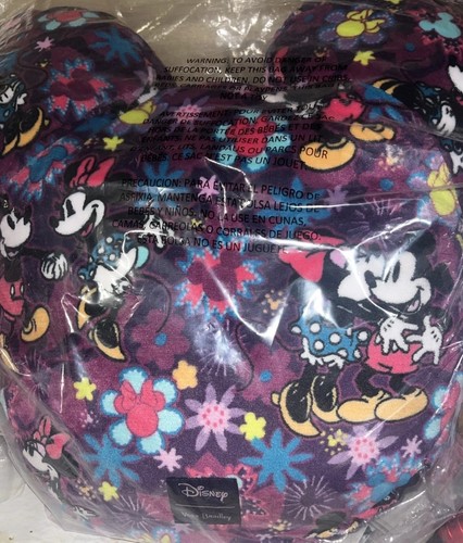 Vera Bradley Disney Orejas Mickey & Minnie's Dulce Floral Felpa Almohada Polar Nuevo en Paquete - Imagen 5 de 11