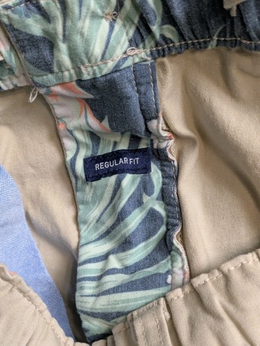 CHUBBIES Pants Mens XL Beige Regular Fit Stretch Comfort Drawstring Casual - Picture 7 of 9