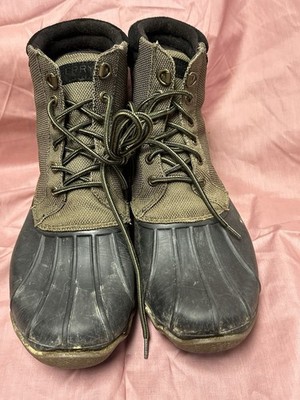 Sperry Top-Sider Winter/Snow Avenue Duck Boot Green/Black Size 9.5 (S68)