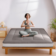 6" Extra Thick Floor Futon Mattress, Foldable Japanese Floor Mattress for Adults