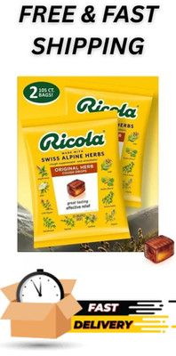 Ricola Original Natural Herb Cough Drops, 105 ct. Each, 210 ct. Total, FREE SHIP