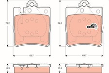 Plaquette de frein Mercedes 420