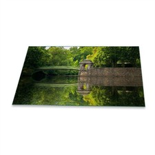 Herdabdeckplatte Ceran 1 Teilig 90x52 Landschaft Gr&uuml;n Abdeckung Spritzschutz
