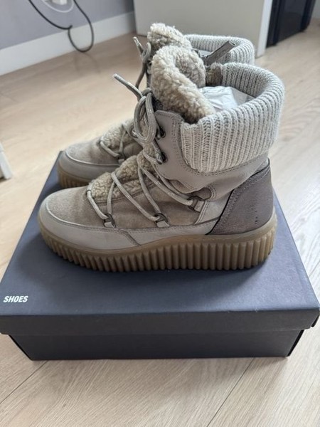 Women Marc O’Polo Winter Boots Light Taupe Leather