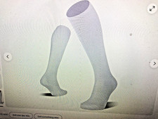 FITRELL- Baseball/ Soccer/ Softball Socks -Large, White (1 Pack)