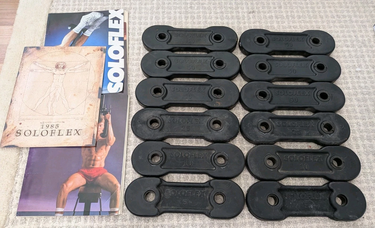 Soloflex Wieghted Resistance Bands 50x6 25x2 10x2 5x2 380 Lbs Total
Opens in a new window or tab