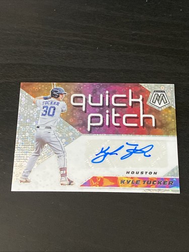 2021 Panini Mosaic Disc Kyle Tucker Quick Pitch Autograph