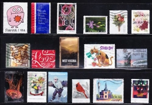 U S USED FOREVER Stamps Collection of 45 Different READY TO MOUNT Free Shipping - Image 3 of 4
