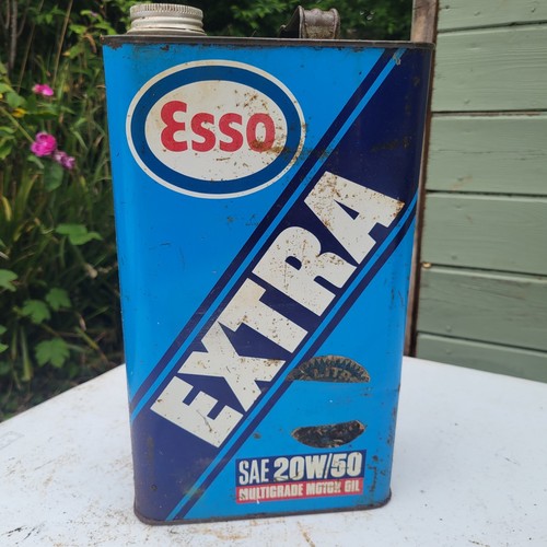 Vintage Ölkanne 1 Gallone. Esso Extra SAE Multigrade Motoröl
