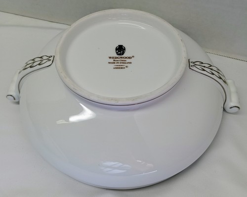 Wedgwood Amherst Bone China bedeckt Gemüse Servierschale Terrine Platin schön - Bild 10 von 15