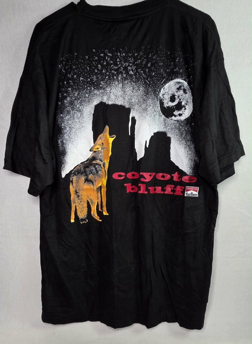 迅*ニ様 Marlboro coyote 90s Tシャツ Vintage Marlboro Adventure Team Tee 90s Coyote Bluff Men's XL 24.5