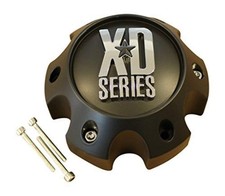 KMC XD Series 796 797 798 Matte Flat Black 6 Lug Wheel Rim Center Cap 1079L14...