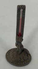 Vtg Gish Mini Bush Gardens Williamsburg VA. Thermometer Raccoon The Old Country