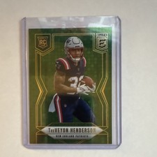 Panini Donruss Elite 2025 TreVeyon Henderson Rookie Green Disco #152 Patriots N…