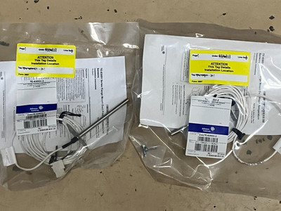 (Lot of 2) Johnson Controls Duct Probe Temperature Sensors, 4'' Probe,-TE-635GV-2