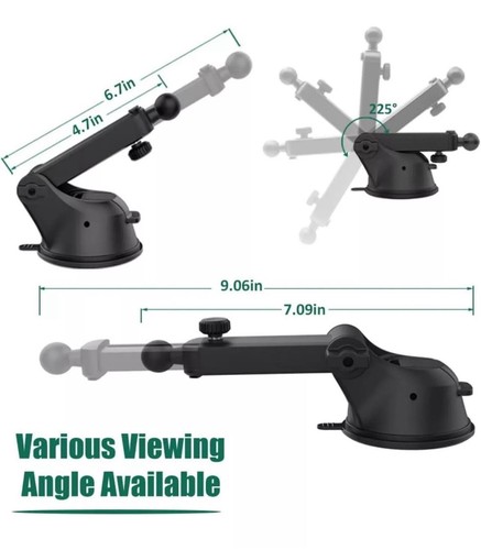 Car Tablet Phone Mount Van Truck Dashboard Windshield Holder Arm Stand 5"-13" - Photo 7/20