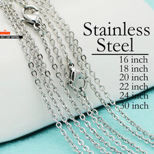 100 Stück Edelstahl Halskette für Damen Herren Großhandel anlaufgeschützt Gold Co