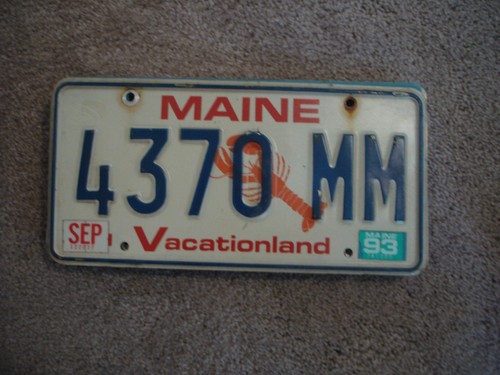 MAINE LOBSTER LICENSE PLATE BUY ALL STATES HERE FREE SHIPPING