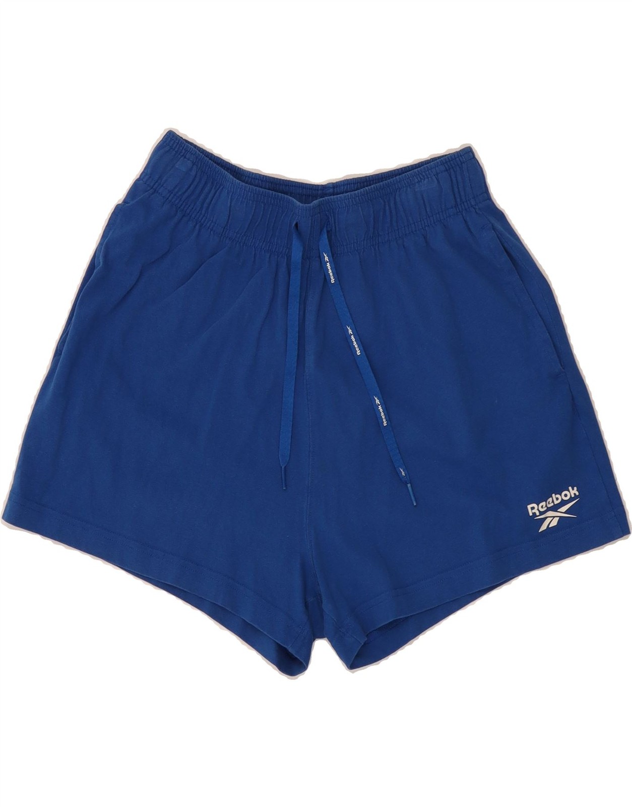 REEBOK Womens Sport Shorts UK 8/10 Small  Blue Cotton DT12