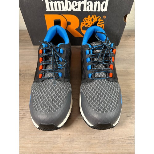 Timberland Pro Radius Comp Safety Tow Negro Azul Para hombres Tenis Zapatos Talla 10 - Imagen 4 de 7