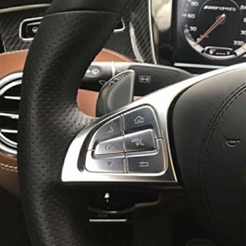 Car Steering Wheel Shifter Paddle Black For Benz AMG A45 CLA45 C63 CLS63 2015-18 - Picture 9 of 10