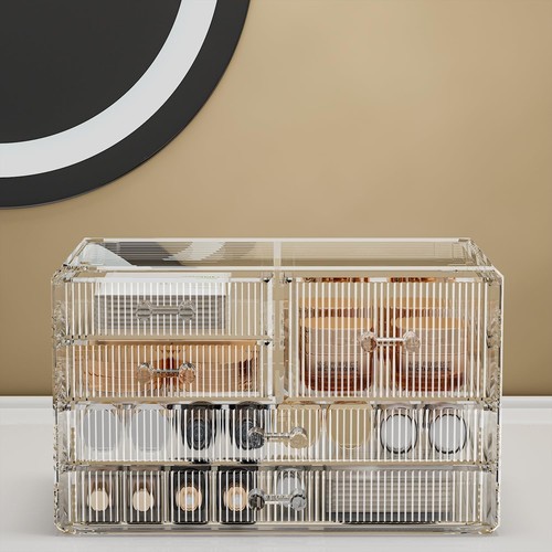 Stackable Storage Drawers, Acrylic Bathroom Counter Organizer Clear Makeup Or... - Picture 4 of 6
