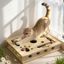 Cat Nail File Enrichment Box Scratch Puzzle Box with Replaceable Filing Pad