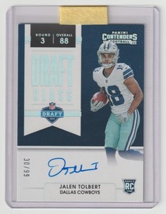 2022 NFL Contenders Jalen Tolbert Draft Class RC Auto 30/99
