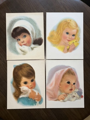 Vintage Lot Northern Tissue Paper Mills Girl Francis Haken 4er Set - Bild 1 von 15