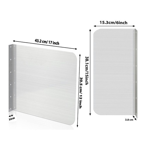 For Kitchen Splash Guard Wall Mounted With Screws 2Pcs Bathroom Rustproof