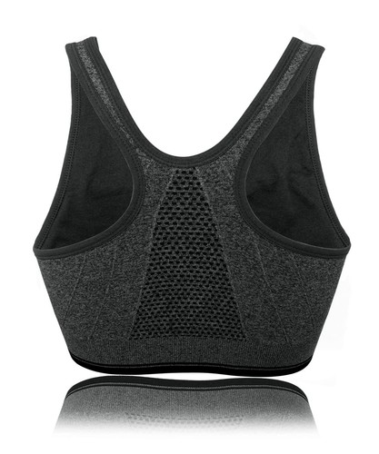 FLORATA Women's Zip Front Sports Bra Seamless Wirefree Post Surgery Bra Padde... - Picture 6 of 6