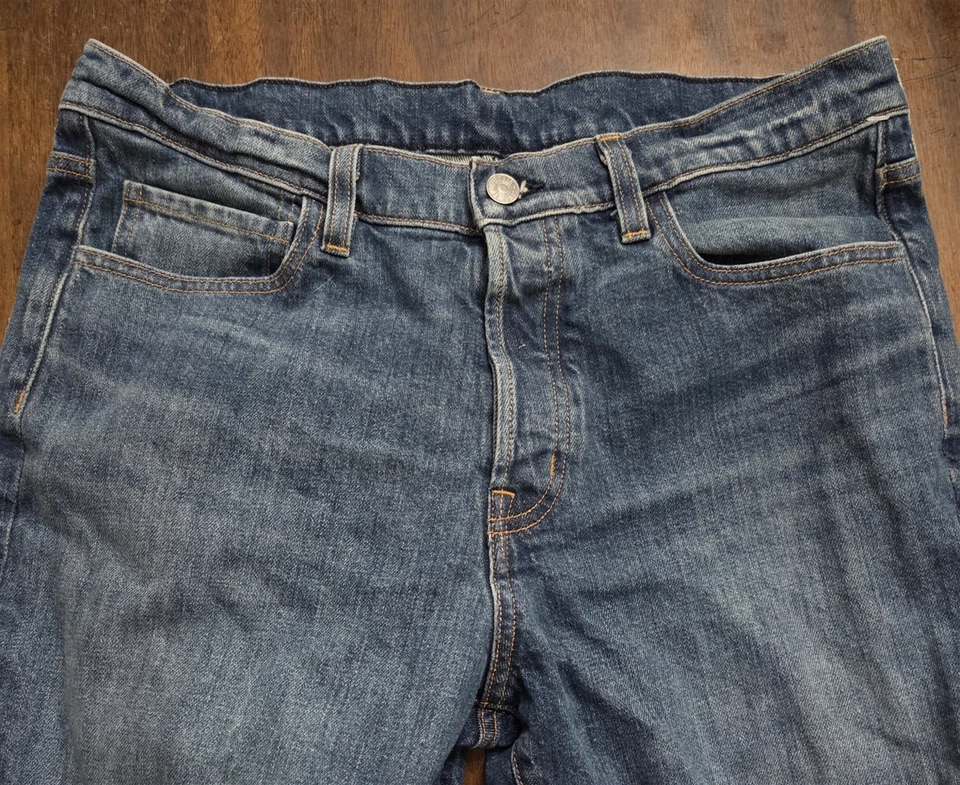 NUEVO Pantalones de mezclilla Edwin para hombre 32x33 ajustados calce cónico muestra azul 180 días Foto 4 de 4