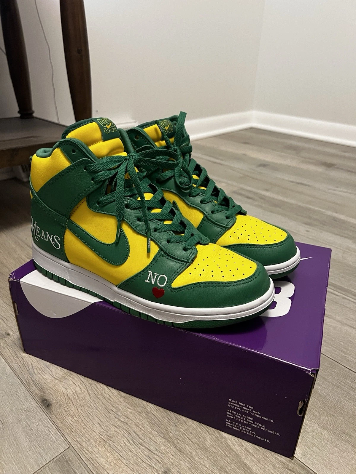 Taille 9   Nike Supreme x Dunk SB High par tous les moyens   Brésil