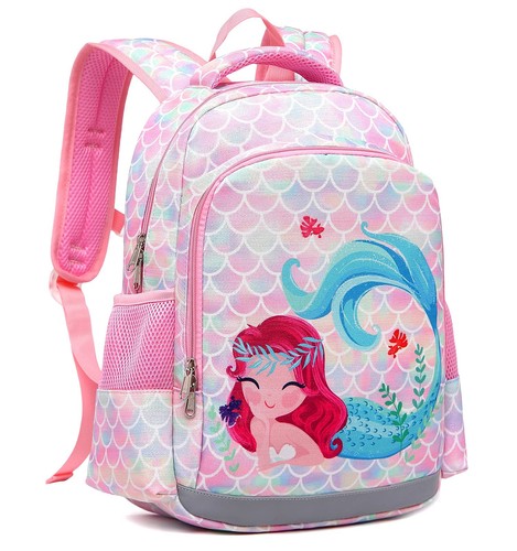 Kindergarten Backpack for Girls Mermaid Kids Backpack with Lunch Box Preschoo... - Picture 4 of 9