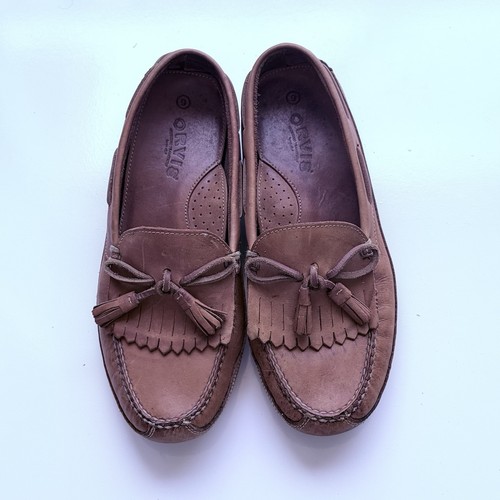 Orvis Leather Kiltie Tassel Loafers Size 9 - Picture 1 of 10