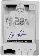 Najee Harris 2021 CONTENDERS DRAFT PICKS NFL ROOKIE AUTOGRAPH CARD RC AUTO 1/1